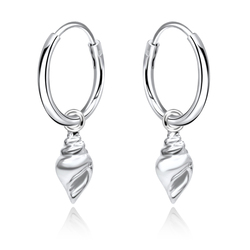 Silver Hoop Earring HO-1657